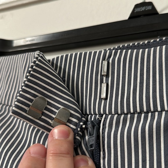 NWT lane Bryant Allie skinny crop white/navy stripe size 28 - Picture 4 of 9